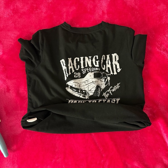 Speeding Car Graphic Men's Tee - Black - Picture 4 of 4